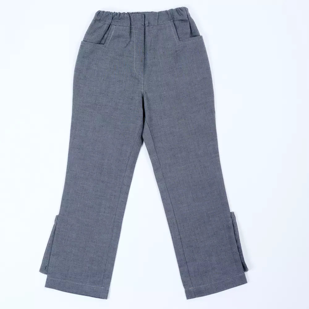 pauakids Mitwachs-Hose grau, Vorderansicht