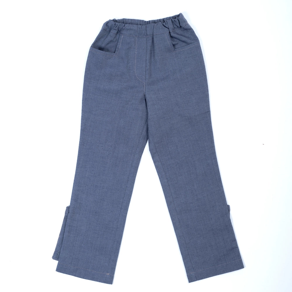 pauakids Mitwachs-Hose blau, beide Beine lang