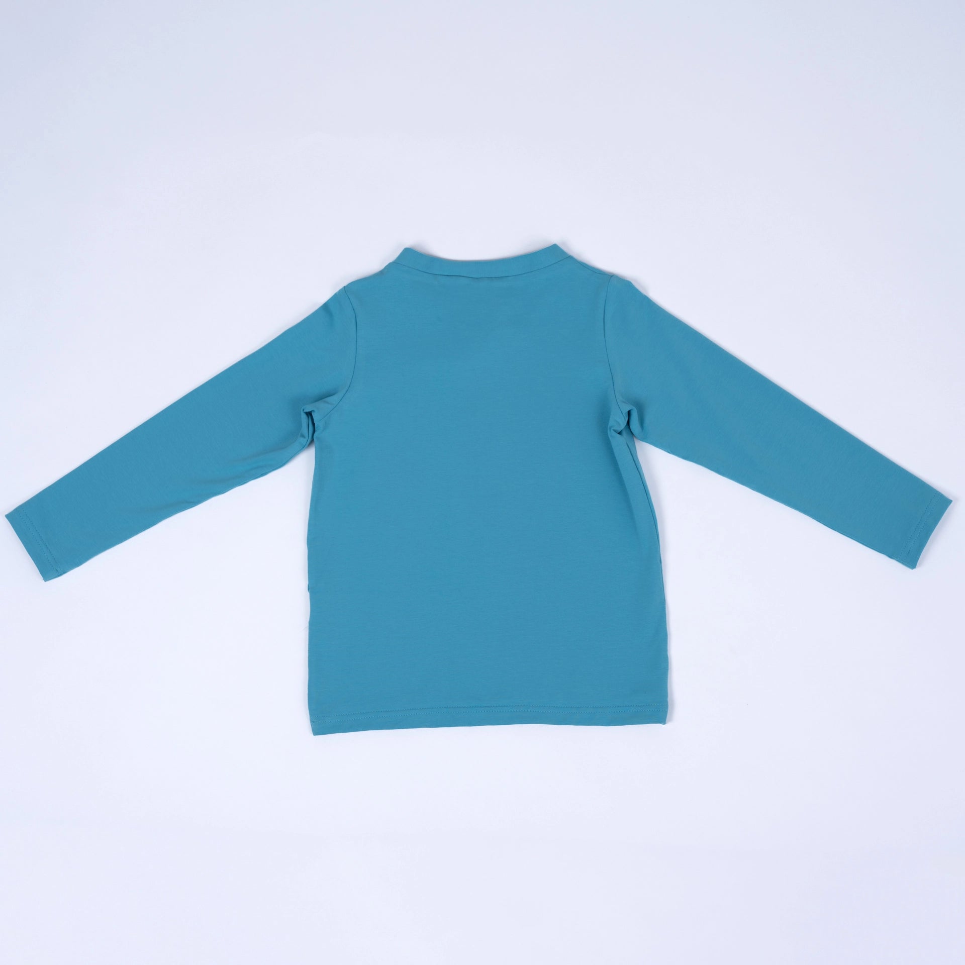 pauakids Langarmshirt, Biobaumwolle, in aqua